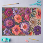 Farbiges Papier für Blumenmuster (Basteln)