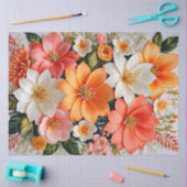 Farbiges Papier für Blumenmuster (Basteln)