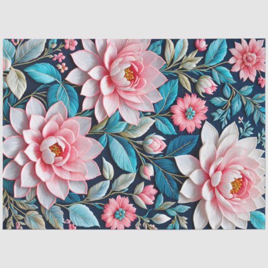 Farbiges Papier für Blumenmuster (Vorderseite)