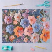 Farbiges Papier für Blumenmuster (Basteln)