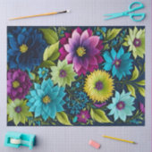Farbiges Papier für Blumenmuster (Basteln)