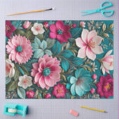 Farbiges Papier für Blumenmuster (Basteln)