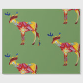 Farbiges Papier für das glänzende Hirsch Geschenkpapier (Flach)