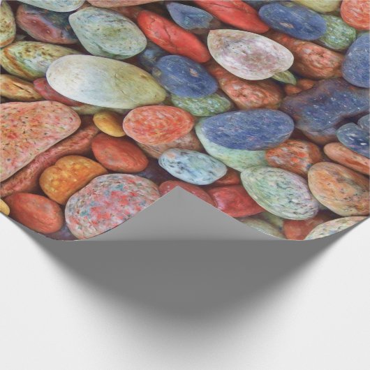 Farbiges Papier für das Wrapping von Kieselsteinen Geschenkpapier (Ecke)