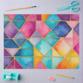 Farbiges Papier für die Glaskunsttafel (Basteln)