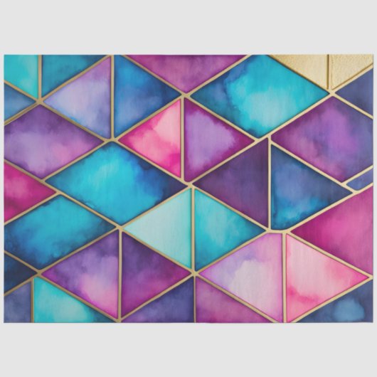 Farbiges Papier für die Glaskunsttafel (Vorderseite)