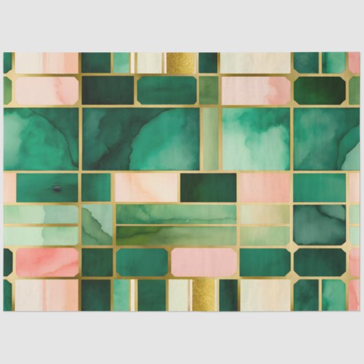 Farbiges Papier für die Glaskunsttafel (Vorderseite)