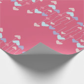 Farbiges Papier für Herz-Umschlag Geschenkpapier (Ecke)