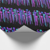 Farbiges Papier für Tropfen und Dosen Geschenkpapier (Ecke)