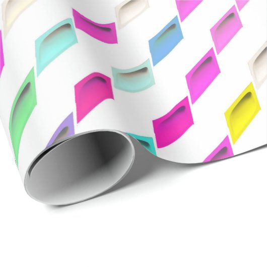 farbiges Papier Geschenkpapier (Rolleneckpunkt)