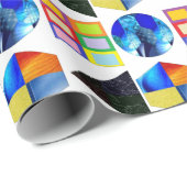 Farbiges Papier Geschenkpapier (Rolleneckpunkt)