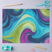 Farbiges Papier mit Kunsttipps aus Marmor (Basteln)