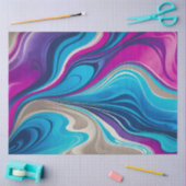 Farbiges Papier mit Kunsttipps aus Marmor (Basteln)