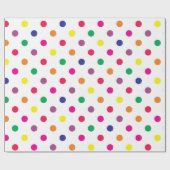 Farbiges Papier zum Umhüllen von Punkten Geschenkpapier (Flach)