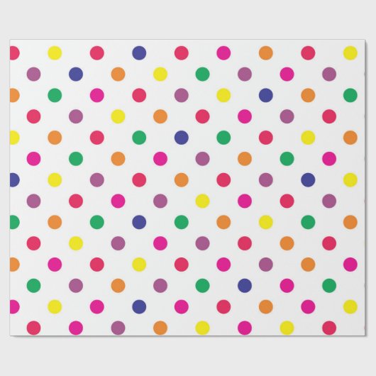 Farbiges Papier zum Umhüllen von Punkten Geschenkpapier (Flach)