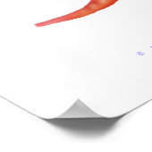 Farbiges Paradies Gourami Fisch Printwerbung Poster (Ecke)