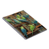 Farbiges Parakeets-Notebook Notizblock (Rechte Seite)