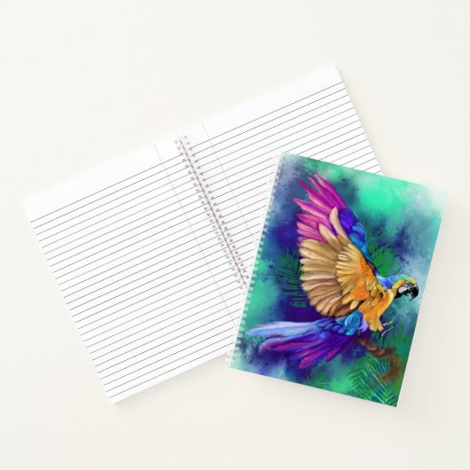 Farbiges Parrot-Notebook Notizblock (Innenseite)