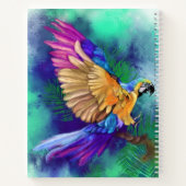 Farbiges Parrot-Notebook Notizblock (Rückseite)