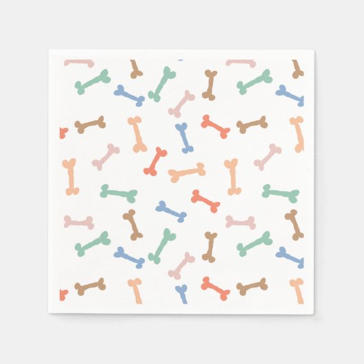 Farbiges Party des Hundes Serviette (Vorderseite)