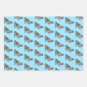 Farbiges Party Geschenkpapier Set (Vorderseite 3)