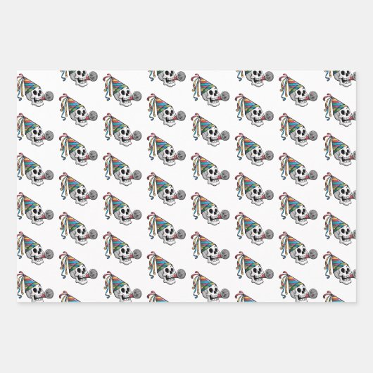 Farbiges Party Geschenkpapier Set (Vorderseite)