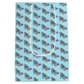 Farbiges Party Mittlere Geschenktüte (Rückseite)