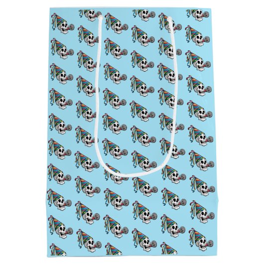 Farbiges Party Mittlere Geschenktüte (Rückseite)