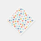 Farbiges Party Serviette (Ecke)