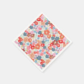 Farbiges Party Serviette (Ecke)