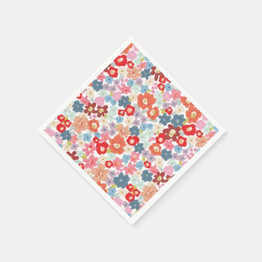 Farbiges Party Serviette (Ecke)