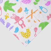 Farbiges Pastell Baby Tissue Paper Seidenpapier (Detail)