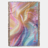 Farbiges Pastell-Seiden-Fleece-Decke Decke (Vorderseite Vertikal)