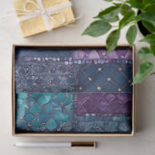 Farbiges Patchwork Quilt Art Tissue Paper Seidenpapier (Geschenk)
