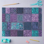 Farbiges Patchwork Quilt Art Tissue Paper Seidenpapier (Basteln)