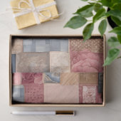 Farbiges Patchwork Quilt Art Tissue Paper Seidenpapier (Geschenk)