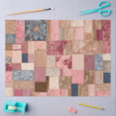 Farbiges Patchwork Quilt Art Tissue Paper Seidenpapier (Basteln)