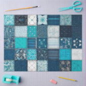 Farbiges Patchwork Quilt Art Tissue Paper Seidenpapier (Basteln)