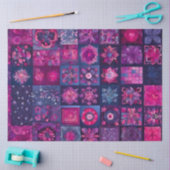 Farbiges Patchwork Quilt Art Tissue Paper Seidenpapier (Basteln)