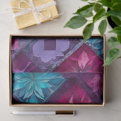 Farbiges Patchwork Quilt Art Tissue Paper Seidenpapier (Geschenk)