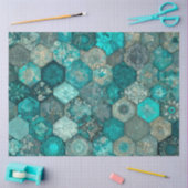 Farbiges Patchwork Quilt Art Tissue Paper Seidenpapier (Basteln)