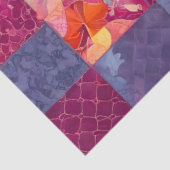 Farbiges Patchwork Quilt Art Tissue Paper Seidenpapier (Ausschnitt)