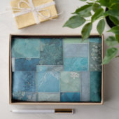 Farbiges Patchwork Quilt Art Tissue Paper Seidenpapier (Geschenk)