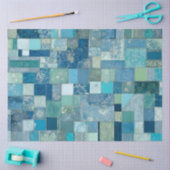 Farbiges Patchwork Quilt Art Tissue Paper Seidenpapier (Basteln)