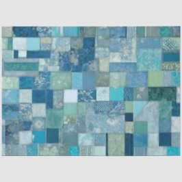 Farbiges Patchwork Quilt Art Tissue Paper Seidenpapier