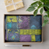 Farbiges Patchwork Quilt Art Tissue Paper Seidenpapier (Geschenk)