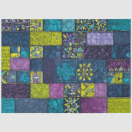 Farbiges Patchwork Quilt Art Tissue Paper Seidenpapier