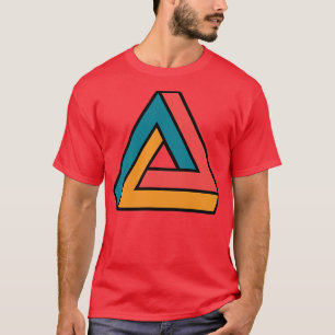 Farbiges Penrose-Dreieck T-Shirt