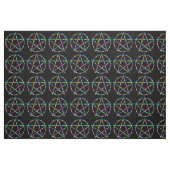 Farbiges Pentagramm Stoff (Fat Quarter (45,7 x 55,9 cm))