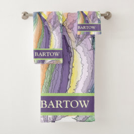 Farbiges Personalisiertes HandtuchSet Badhandtuch Set